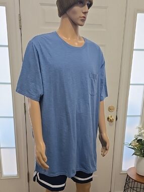 MUTUAL WEAVE MENS BIG & TALL SHORT SLEEVES BLUE TEE-SHIRT SIZE 2XLT